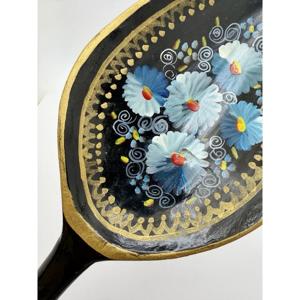 Vintage Russian Handpainted Lacquered Wood Spoon‎ (12